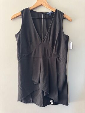 GAP | black sleeveless peplum tank | 0